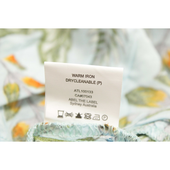 Abel The Label Midi Dress Small Blue Floral V Neck Fairy Romantic Cottagecore - Picture 9 of 10